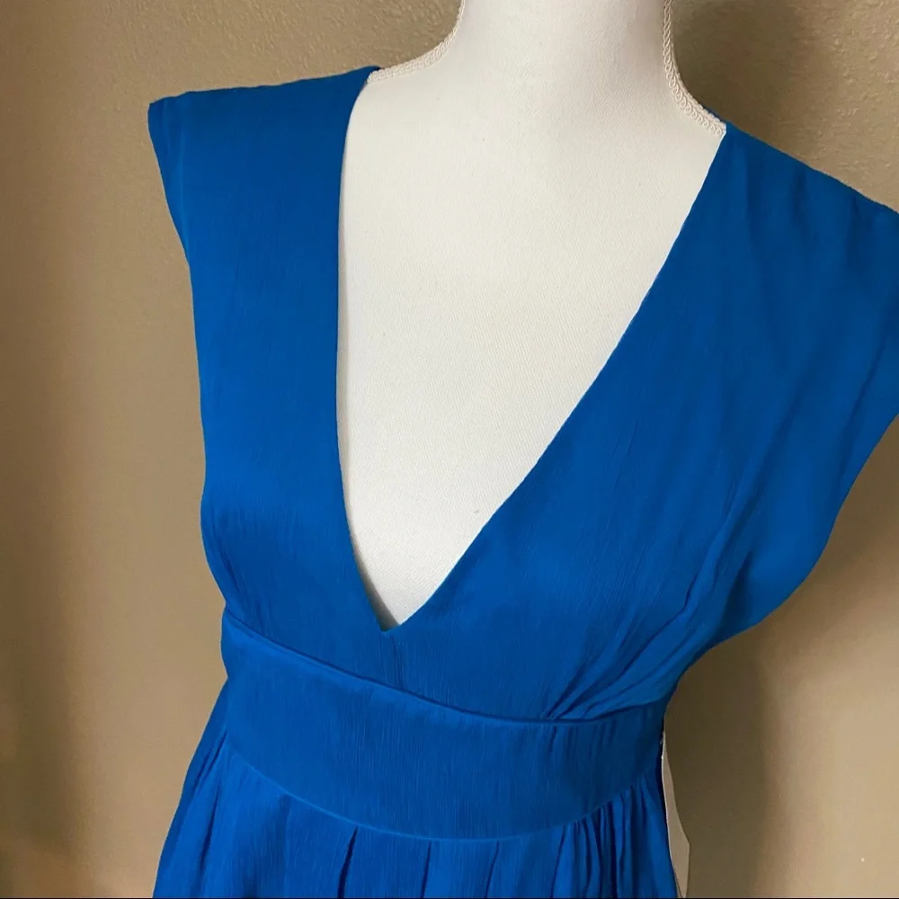 Blue Party Dress J CREW ABIGAIL BLUE SILK CHIFFON NWT PARTY DRESS - Picture 10 of 14